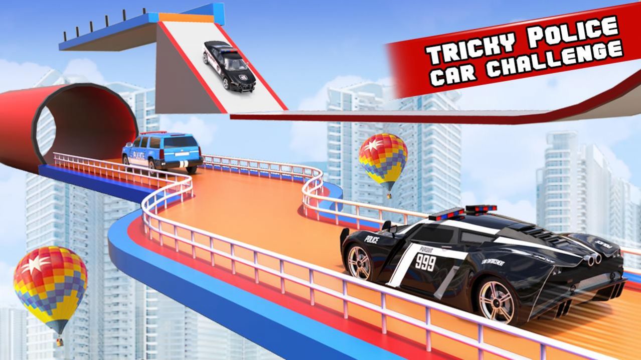 警车特技大坡道v1.40