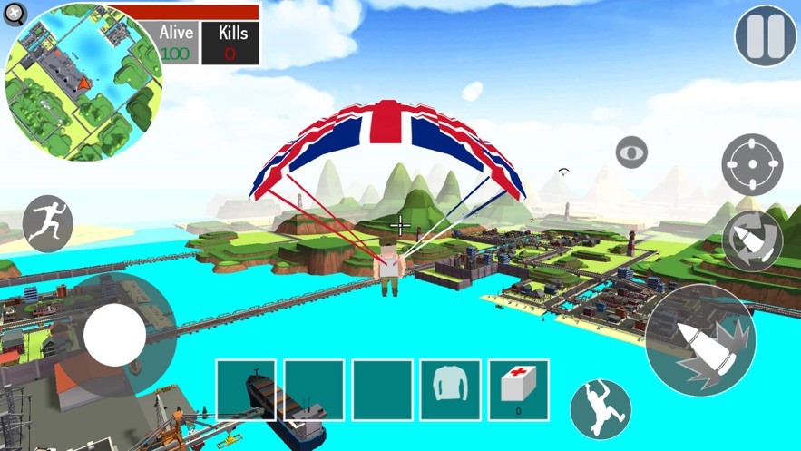 迷你跳伞吃鸡世界v1.1