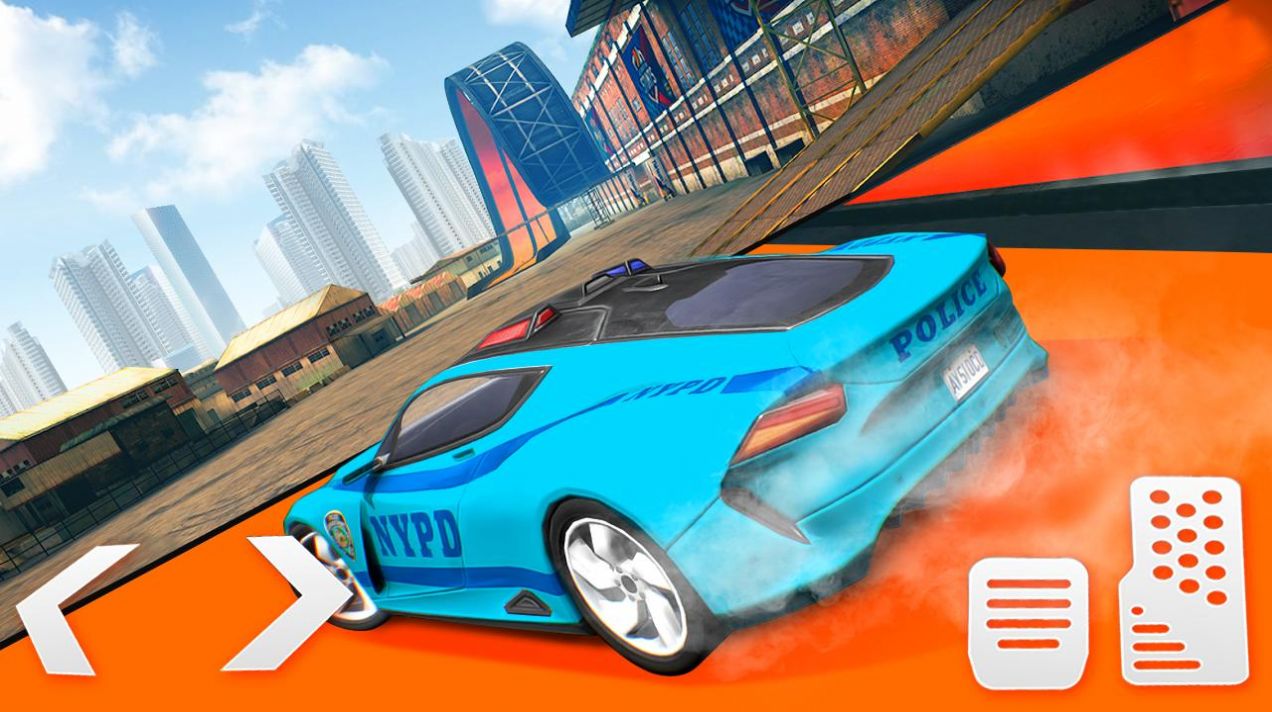 警车特技大坡道v1.40