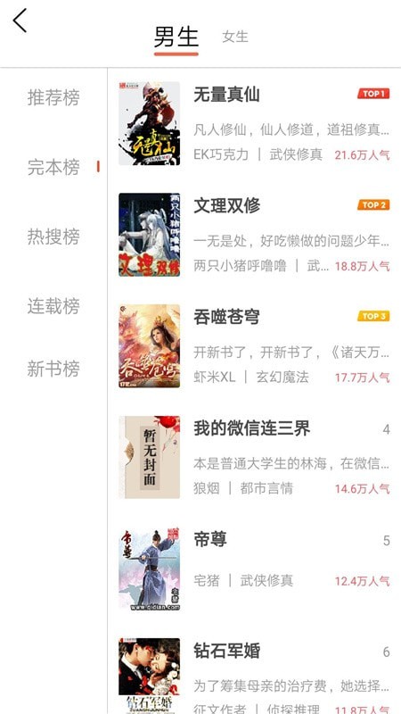 热门网络小说v2.0.2