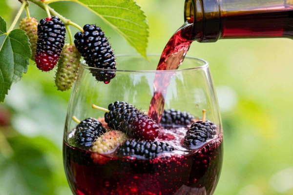 新鲜桑葚泡红酒教程:简单几步,在家轻松酿出美味果酒