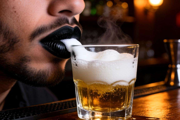 喝白酒后嘴唇发黑原因揭秘：是酒的问题还是身体在报警？