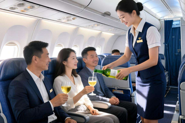 飞机上饮品有白酒吗？揭秘航空饮品供应中的白酒真相