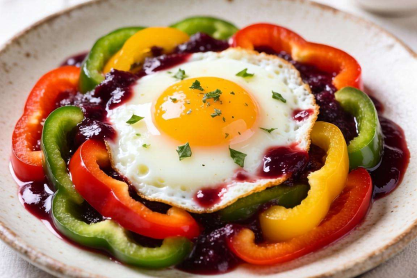 红酒彩椒鸡蛋做法揭秘，简单几步教你做出美味佳肴