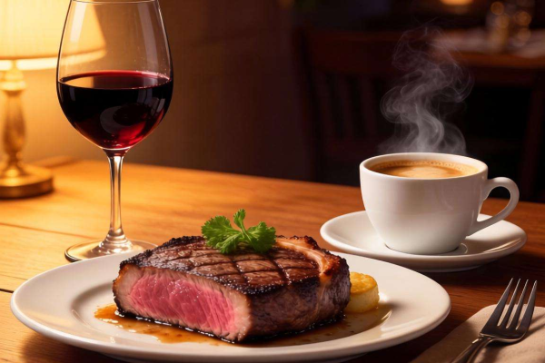 红酒牛排搭配咖啡，这独特组合究竟好不好喝？
