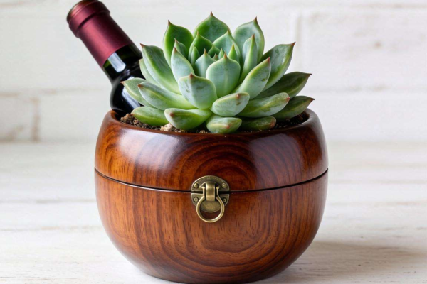 红酒盒能否变身多肉花盆？可行性探讨来了